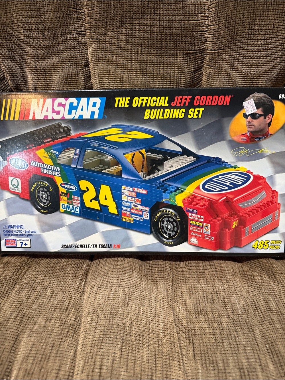 Nascar Jeff Gordon No.24 Mega Bloks Building Set - Blue, Red, Yellow